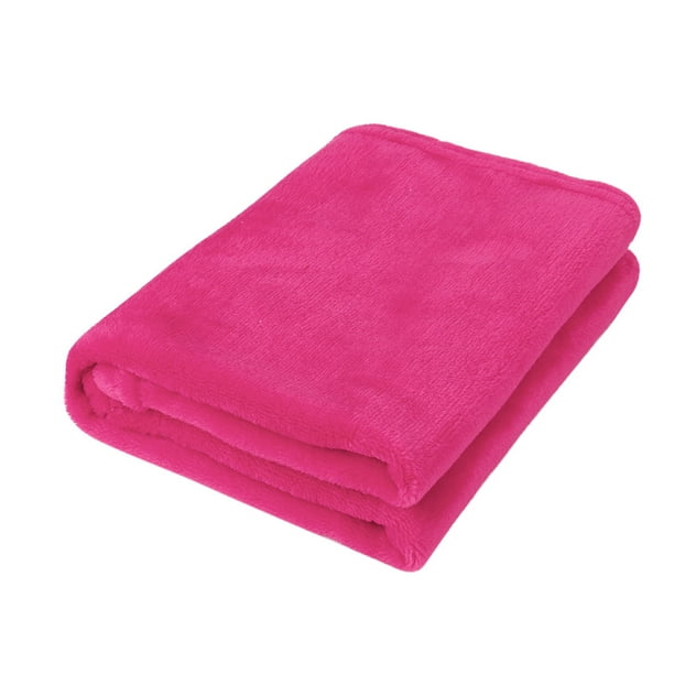 45X65CM Fashion Solid Soft Throw Kids Blanket Warm Coral Plaid Blankets Flannel